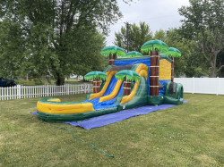 Cali Springs Duel Lane Combo Bounce House w/ Slide